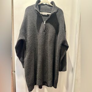 Old Navy Oversized cotton sweater/sweater dress with zip neck. XXL.  Super cute!